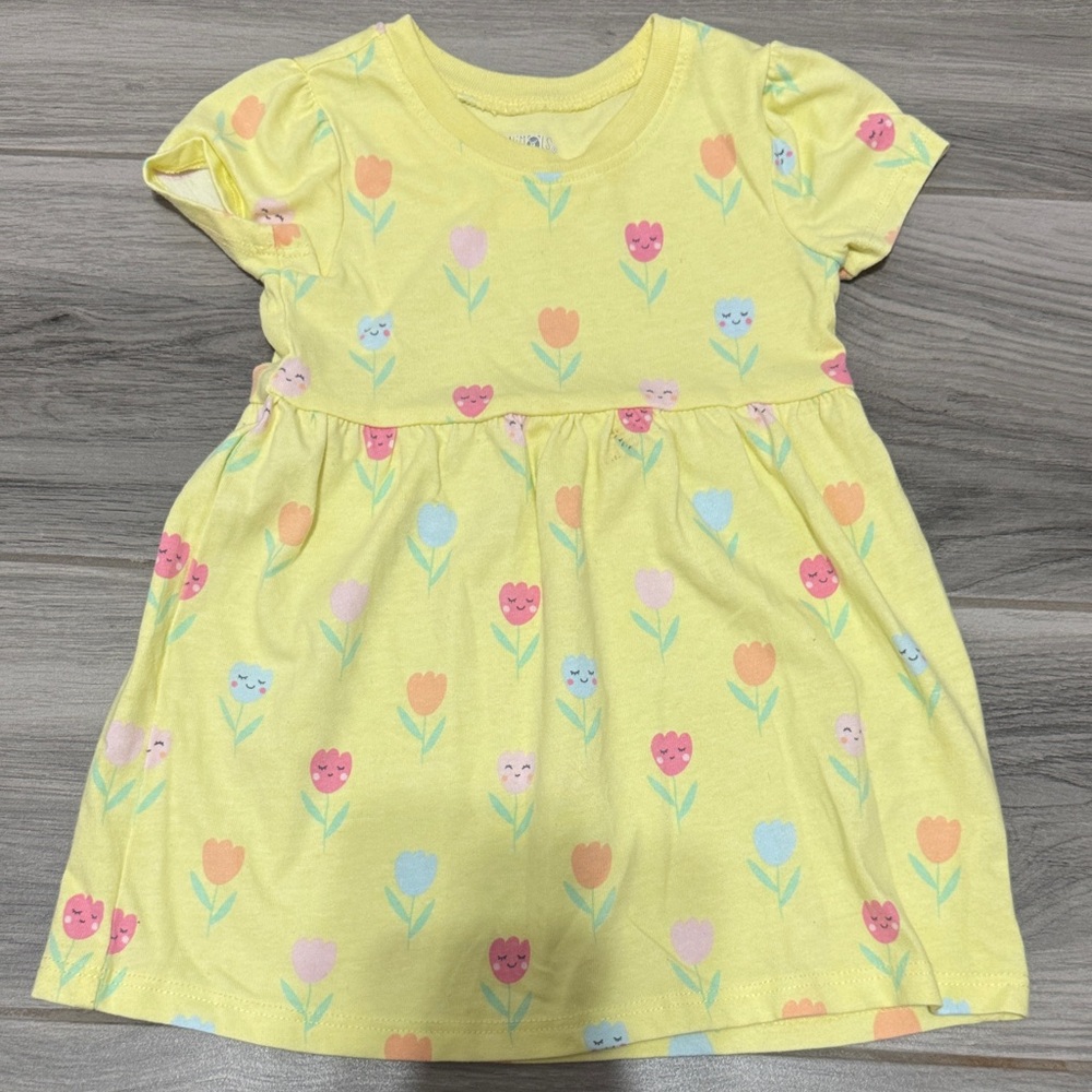 Kids' Short-Sleeve Pajama Tops - Pink, Yellow & Purple - Pack - Picture 4 of 4